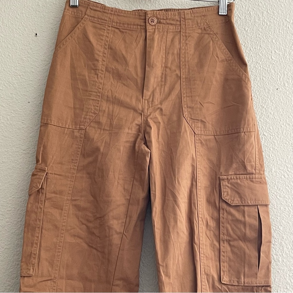 Abercrombie And Fitch Relaxed Fit High Waisted Cargo Pants 100% Cotton Sz 26/2 - Picture 6 of 13